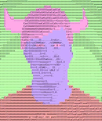 ASCII Ryan Colored